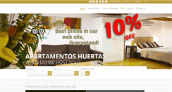 Desktop Screenshot of apartamentoshuertas.com