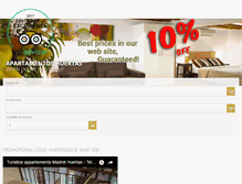 Tablet Screenshot of apartamentoshuertas.com